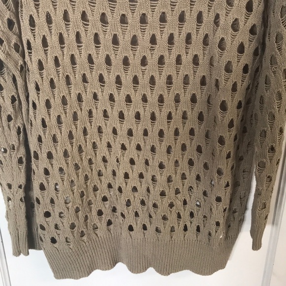 Forever 21 Brown Long Sleeve See Through Blouse SP - Picture 3 of 4